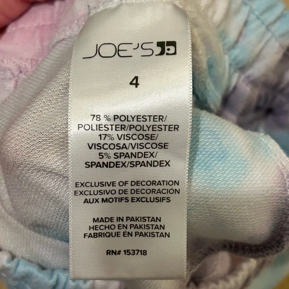 Joe's Jeans Pastel Tie-Dye Athletic Shorts in Blue, Purple & Pink Size 4T